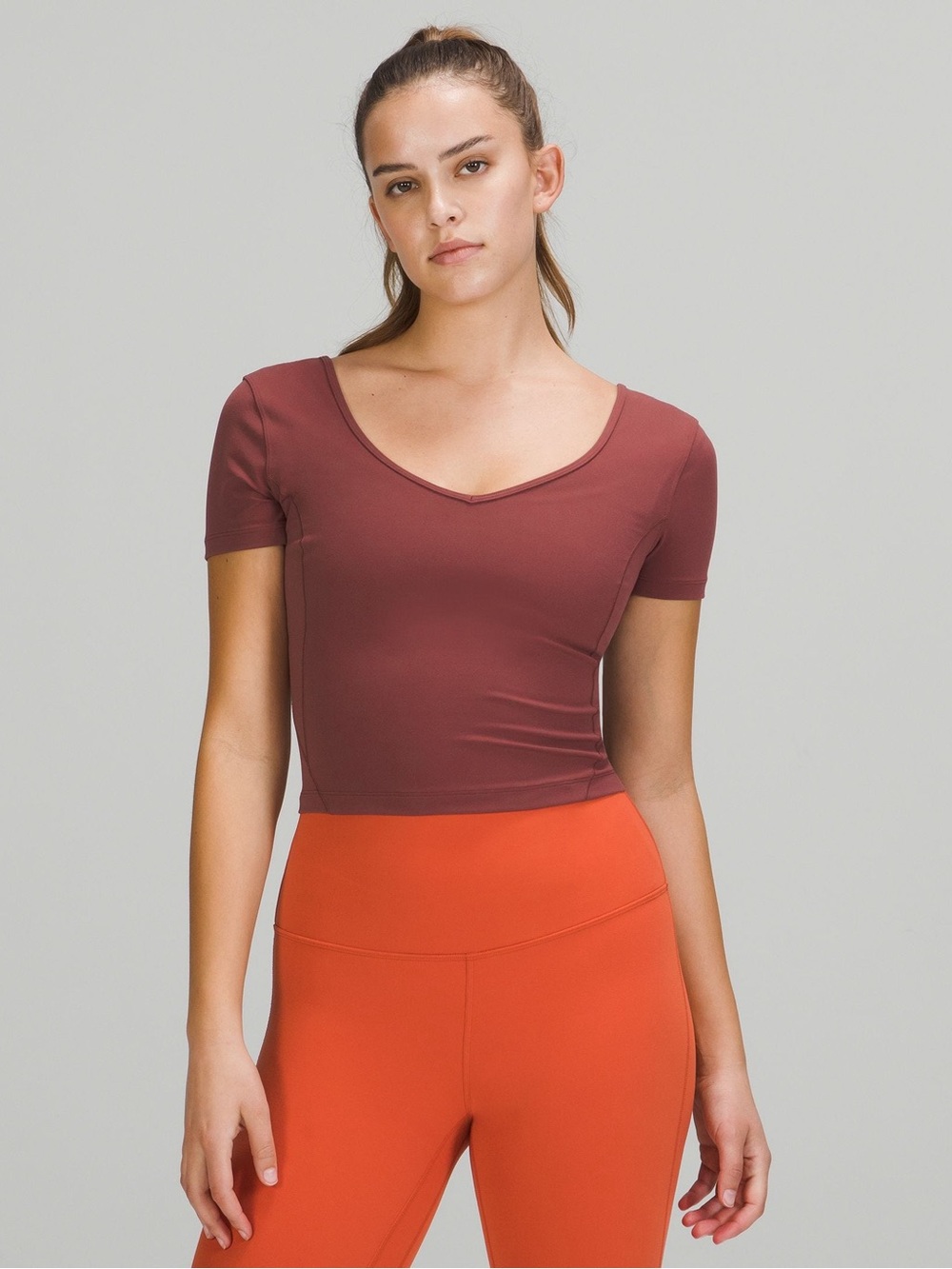 The lululemon Align Tee in Burgundy Size 10 or 12